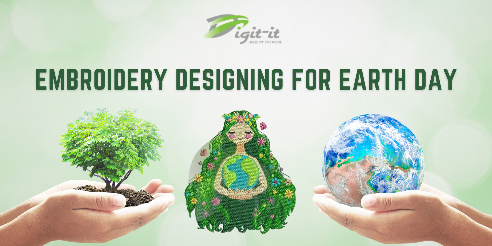 Embroidery Design for Earth Day
