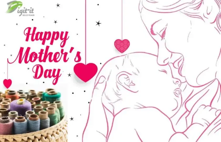 Embroidery Designing For Mothers Day