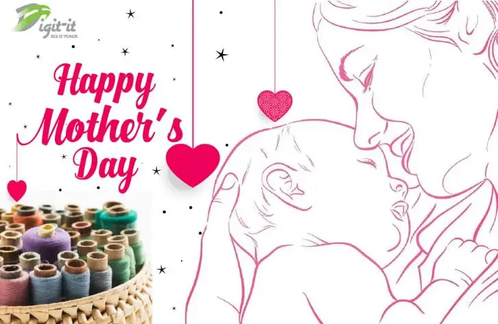 Embroidery Designing For Mothers Day