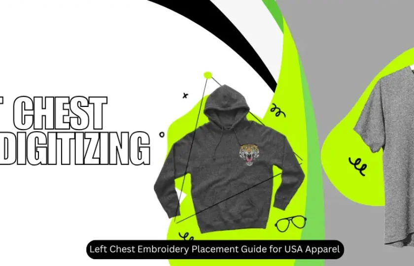Left Chest Embroidery Placement