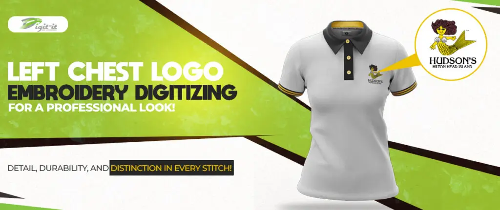 Left Chest Logo Embroidery Digitizing