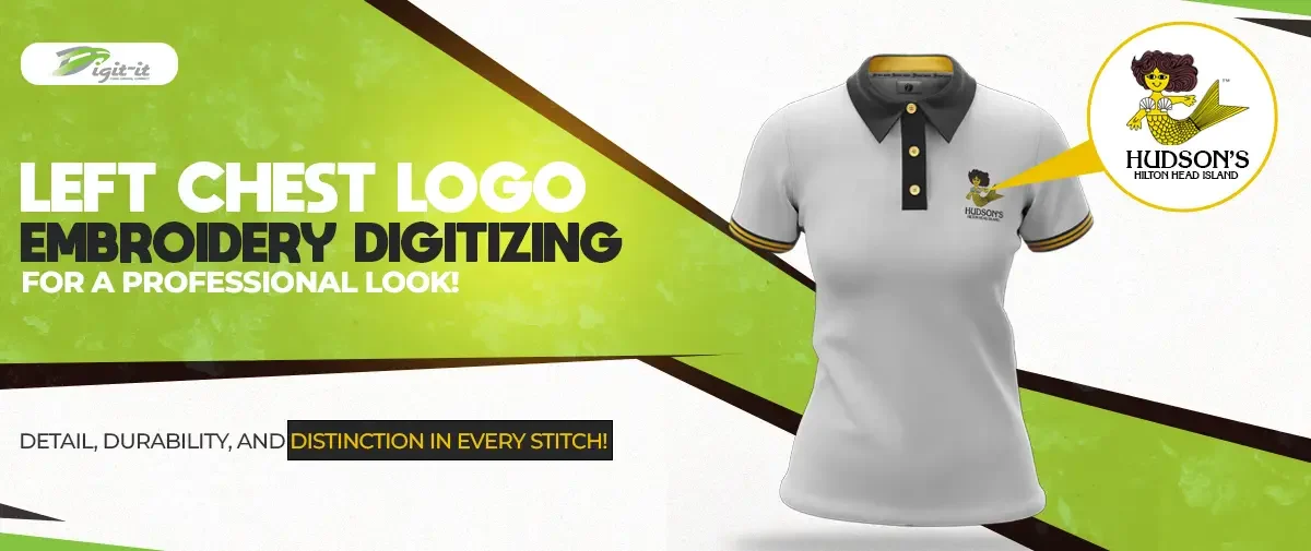 Left Chest Logo Embroidery Digitizing