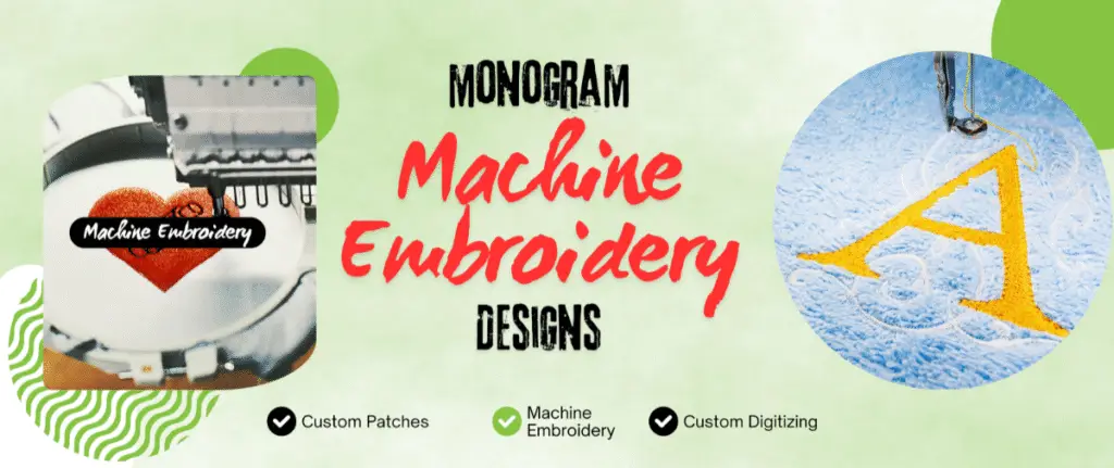 Monogram machine embroidery designs