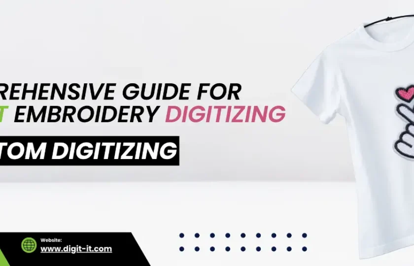 T shirt embroidery digitizing