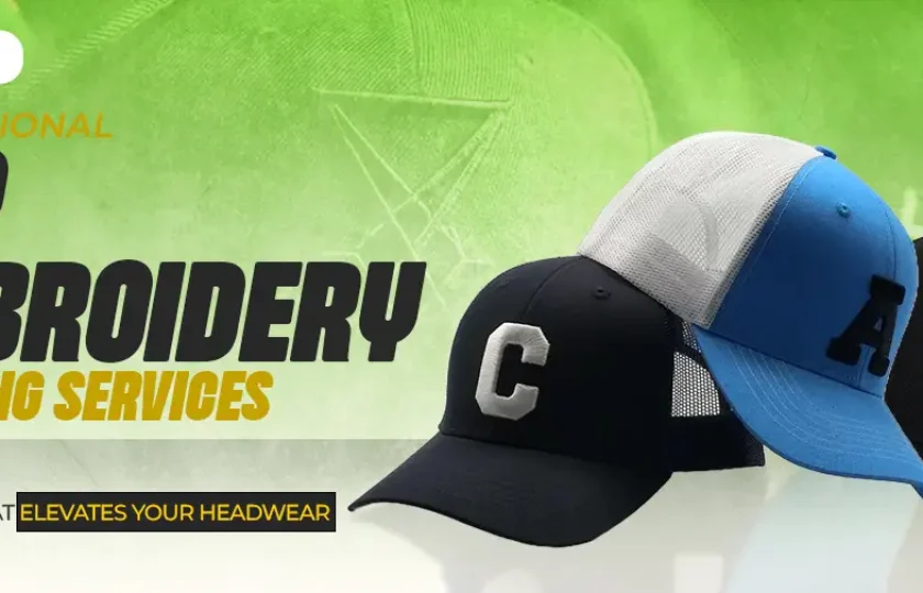 cap embroidery digitizing services