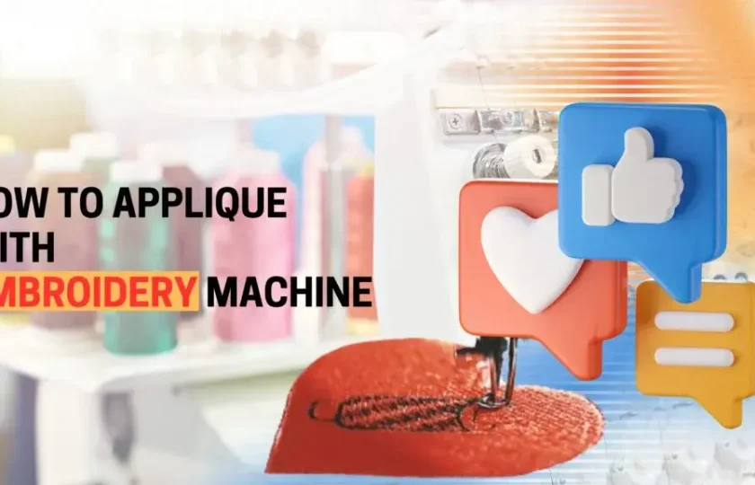 how to applique with embroidery machine