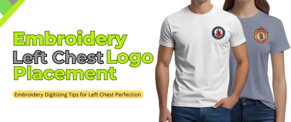 embroidery left chest placement