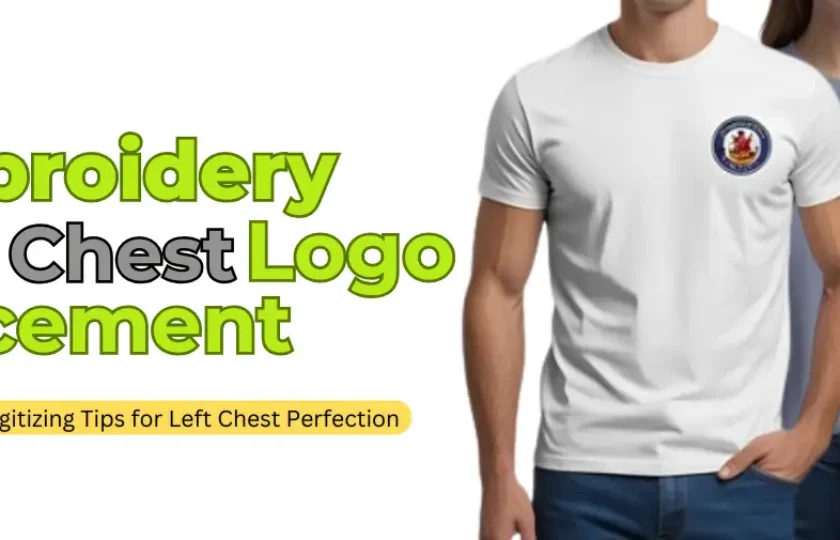 embroidery left chest placement